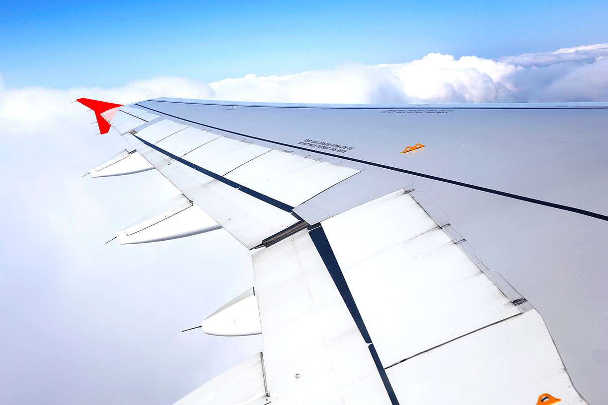 Image of a plane up close