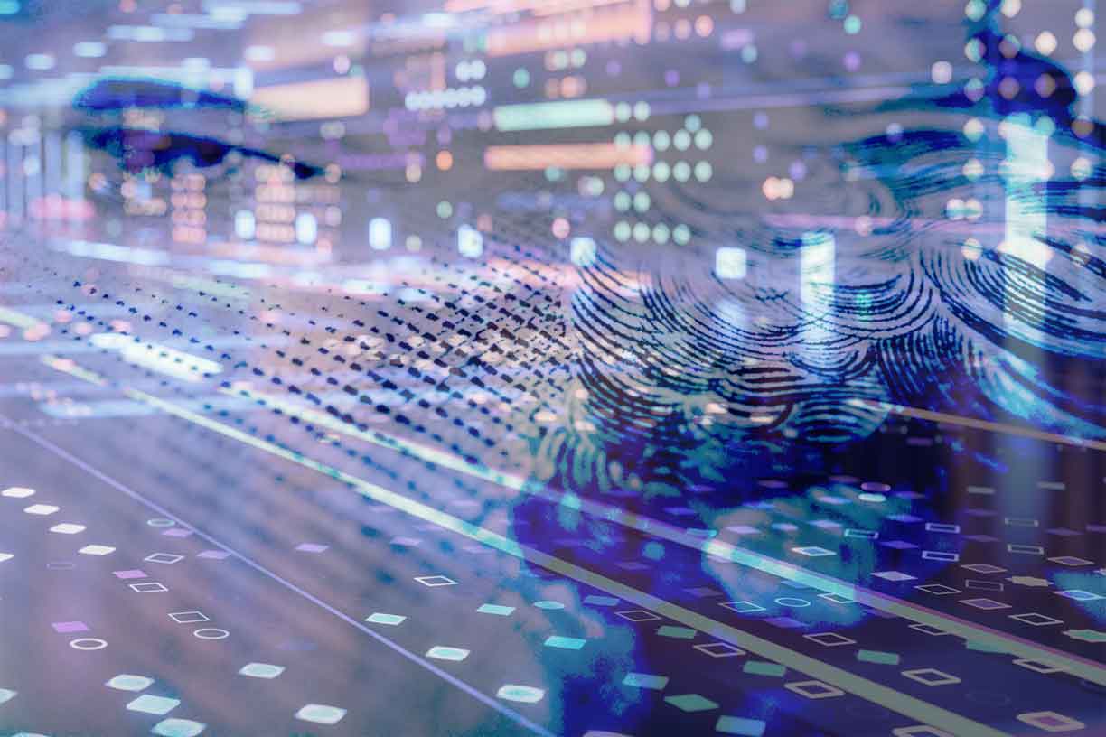 macro of currency with colorful overlay