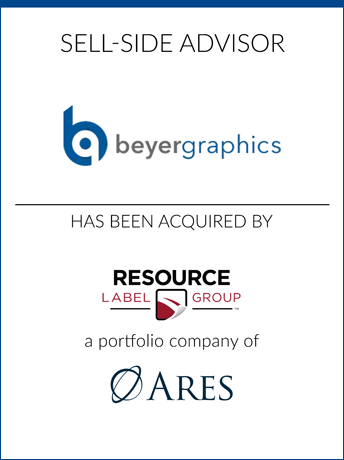 tombstone - sell-side transaction Beyer Graphics