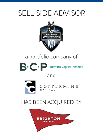 tombstone - sell-side transaction RayAllen